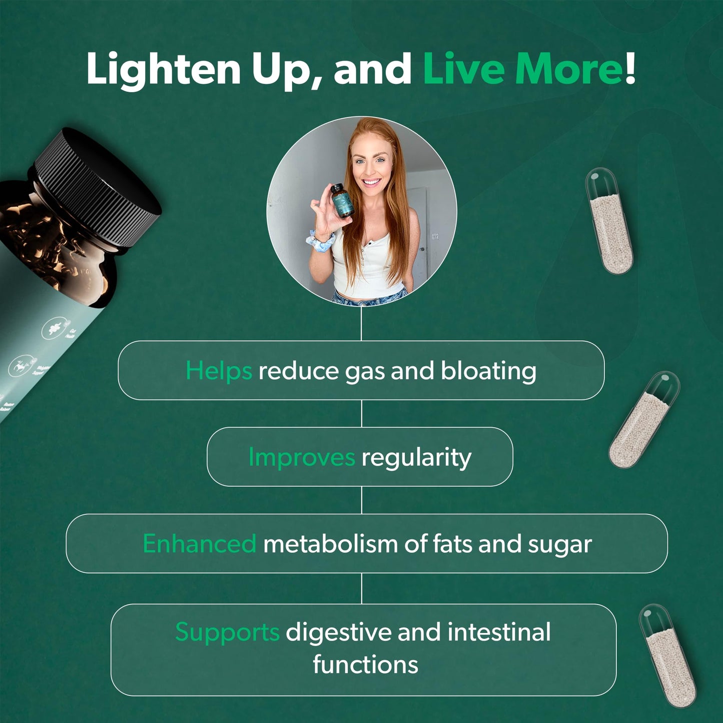 BIOMA Probiotics for Digestive Health, 3 in 1 Gut Health Probiotics and Prebiotics/Postbiotics BIOMABuy Supplements Australia