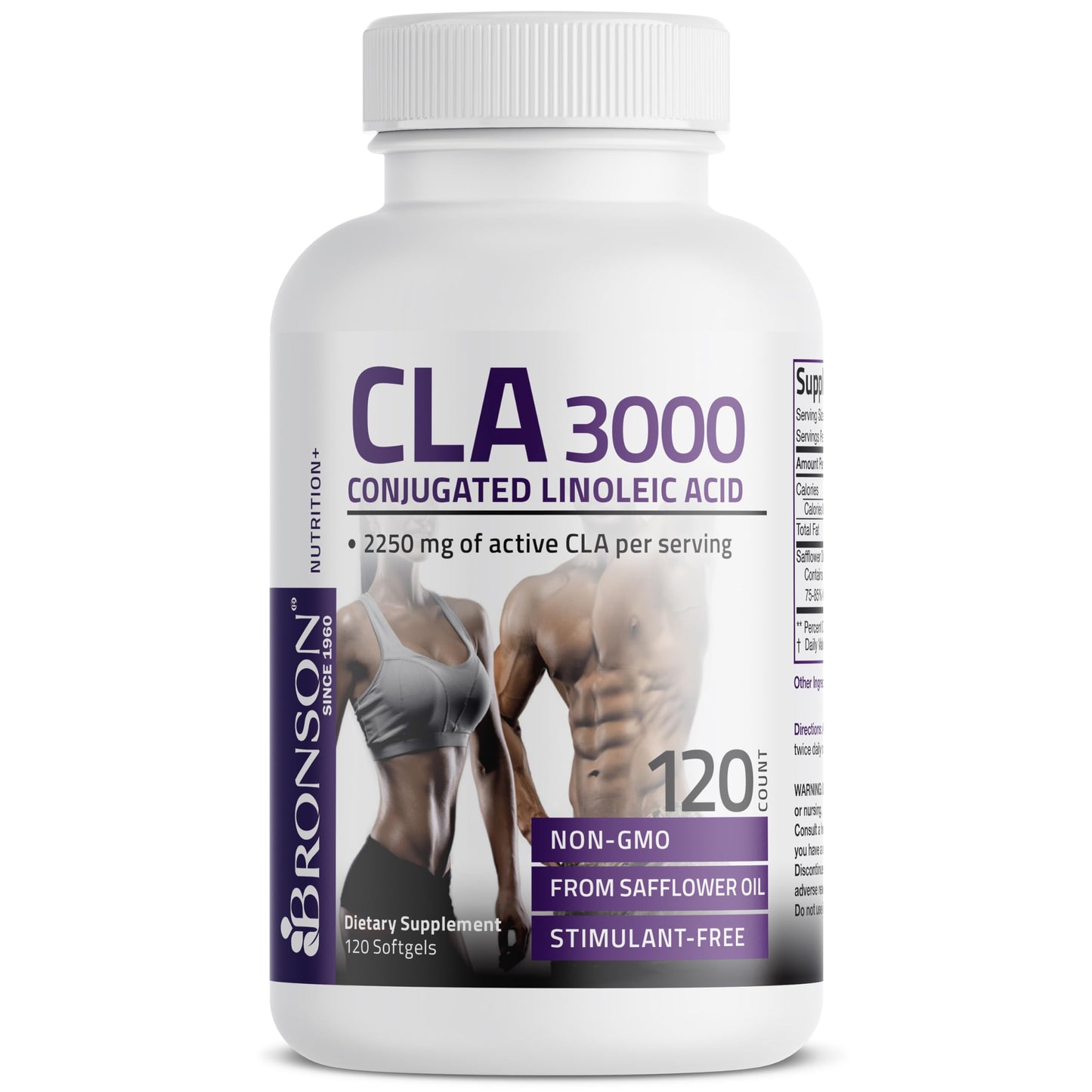 Bronson CLA 3000 Extra High Potency Supports Healthy Weight Management Lean Muscle Mass Non-Stimulating