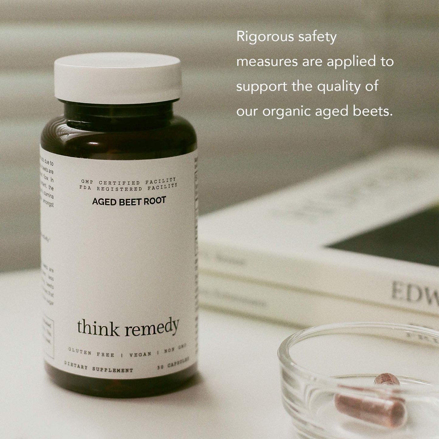 Think Remedy Aged Beet Root Capsules - Beet Pills for Stamina - Organic Beet Root Powder Think RemedyBuy Supplements Australia