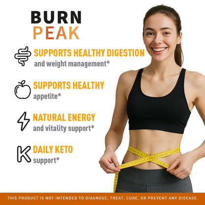 (3 Pack) Burn Peak Capsules - Official BurnPeak Weight Pills Advanced Premium Support, All Natural Burn Peak Pink Salt Trick Supplement for Overall Health & Wellness Reviews, 180 Capsules for 3 Months LIVORKABuy Supplements Australia