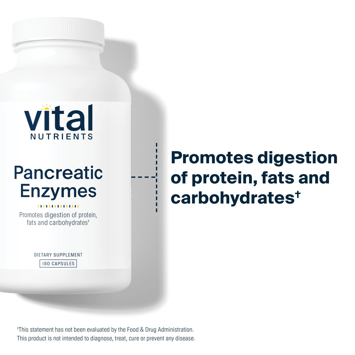 Vital Nutrients Pancreatic Enzymes 1000mg (Full Strength) | Pancreatin Digestion Supple Vital NutrientsBuy Supplements Australia