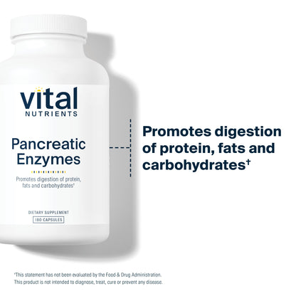 Vital Nutrients Pancreatic Enzymes 1000mg (Full Strength) | Pancreatin Digestion Supple Vital NutrientsBuy Supplements Australia