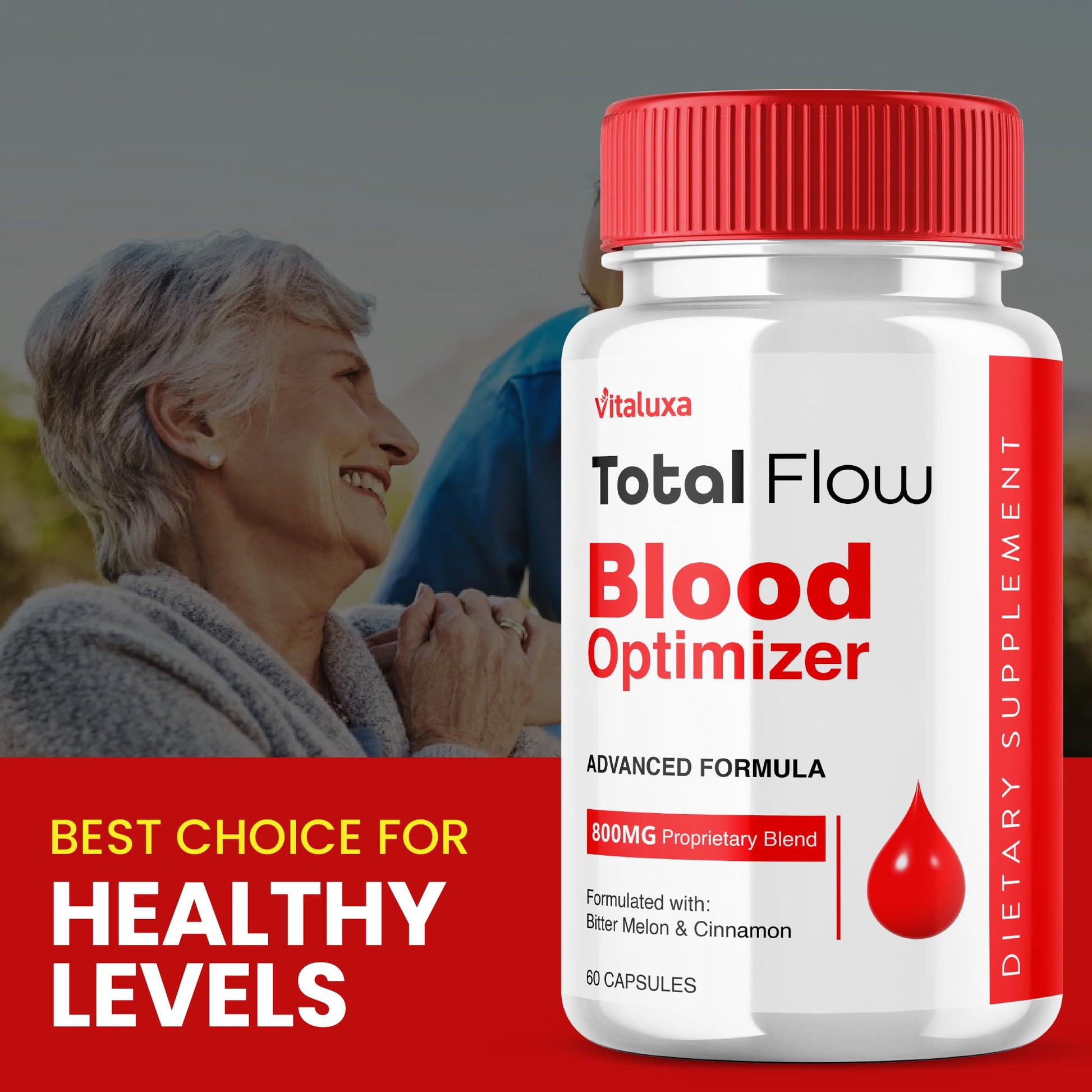 Total Flow Blood Balance, TotalFlow Blood Support Capsules Supplement Advanced Formula All Natural Optimizer Maximum Strength Daily Health Wellness, TotalFlo Premium Blend Pills (60 Capsules) VitaluxaBuy Supplements Australia