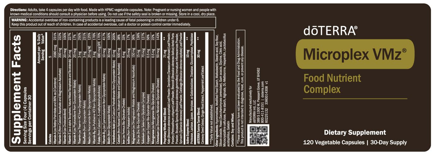 doTERRA MicroPlex VMz 120 Veggie Caps doTERRABuy Supplements Australia