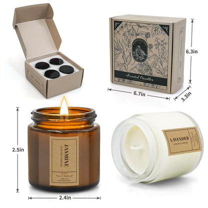 Aromatherapy Candles for Home Scented, 4 Pack Lavender Candles Gifts Set for Women FOMICOBuy Supplements Australia