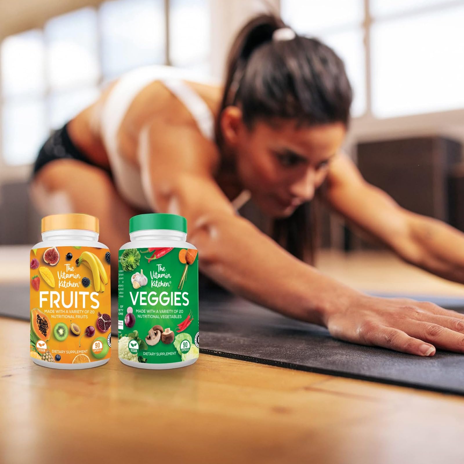 The Vitamin Kitchen Fruit and Veggie Supplements-90 Fruits, 90 Veggies Capsules The Vitamin KitchenBuy Supplements Australia