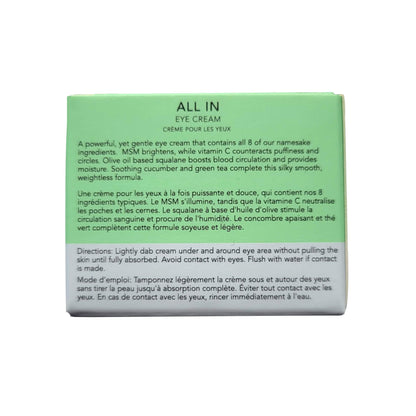 Eight Saints Skin Care All In Eye Cream, Natural and Organic Anti Aging Under Eye Cream to Reduce Puffiness, Wrinkles, and Under Eye Bags, Dark Circles Under Eye Treatment, 0.5 Ounces Eight SaintsBuy Supplements Australia