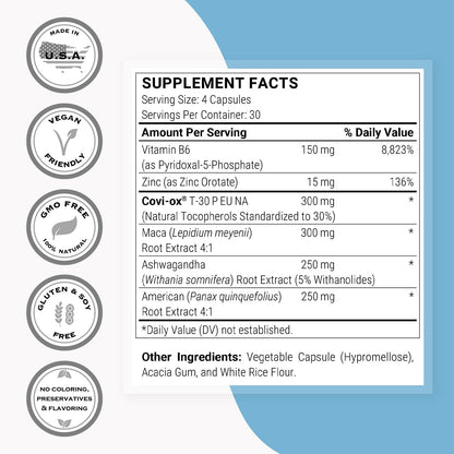 Supersmart - Natural Prolactin Balance Formula - with p5p Vitamin B6, Maca Root, Ashwagandha | Gluten Free - 120 Vegetarian Capsules SupersmartBuy Supplements Australia