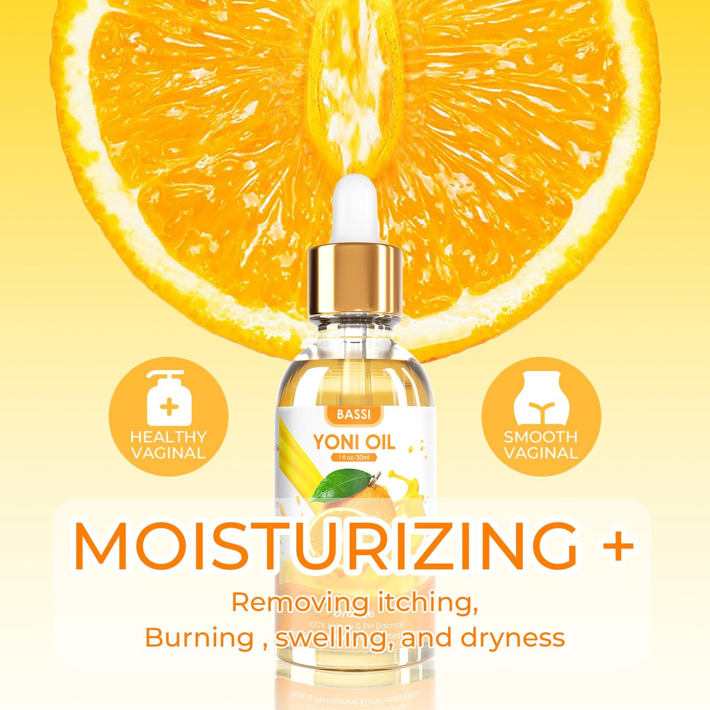 BASSI 2PCS Yoni Oil Organic Feminine Oil Vaginal Moisturizer - Ph Balance for Women - Feminine Deodorant BASSIBuy Supplements Australia