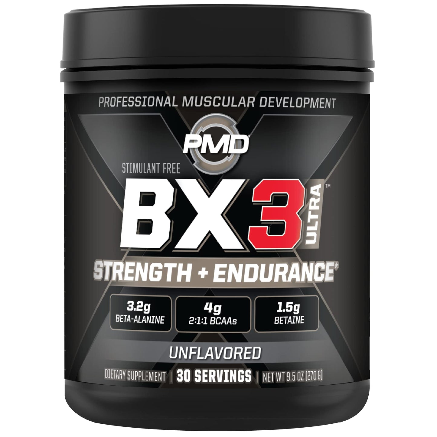 PMD Sports BX3 Ultra Muscle-Building Powder – Beta-Alanine, BCAAs, Betaine Anhydrous