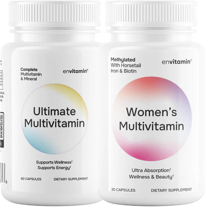 envitamin Women's Multivitamin and Ultimate Multivitamin Bundle (2 Products) envitaminBuy Supplements Australia