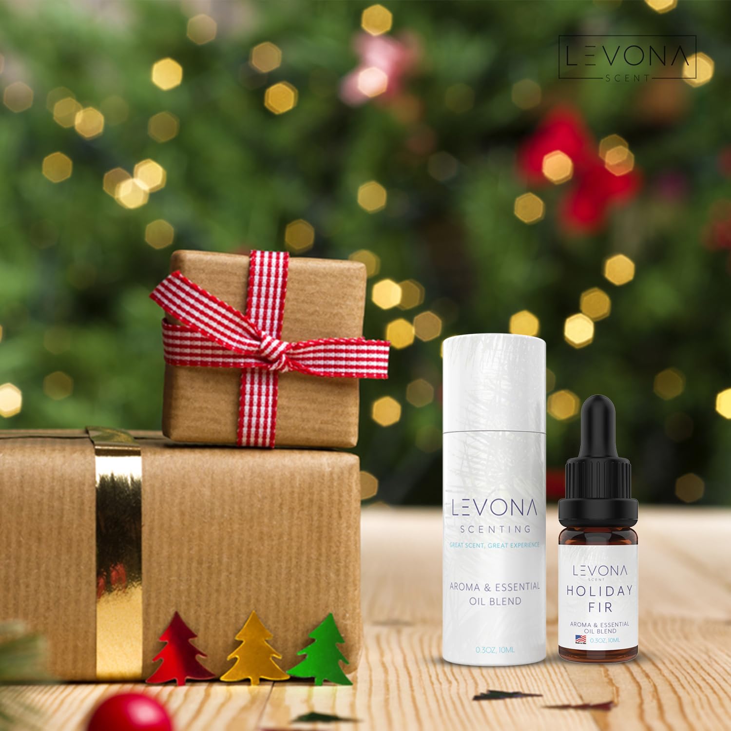 Levona Scent Christmas Essential Oils for Diffuser: Holiday Fir Essential Oil for Diffusers for Home LEVONA SCENTBuy Supplements Australia