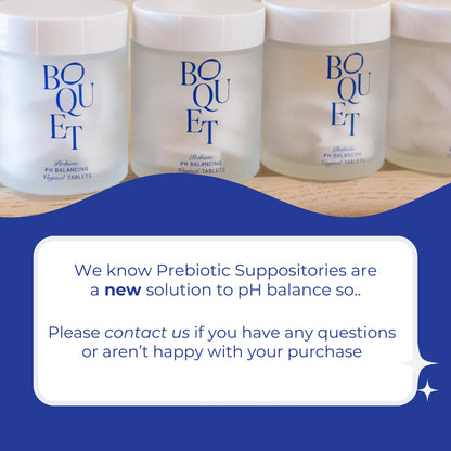 Boquet Vaginal Prebiotic Suppository- Relieve Odor, Prevent Bacterial Vaginosis, Balance pH BoquetBuy Supplements Australia