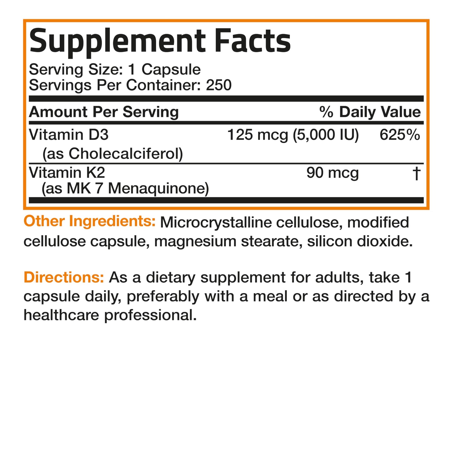 Bronson Vitamin K2 (MK7) with D3 Supplement Bone and Heart Health Non-GMO BronsonBuy Supplements Australia