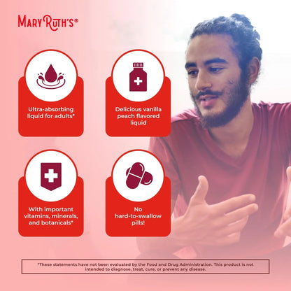 MaryRuth Organics Multivitamin for men | Sugar Free mens Multivitamin | Liquid Vitamins for men | Immune Support Supplement | MaryRuth OrganicsBuy Supplements Australia