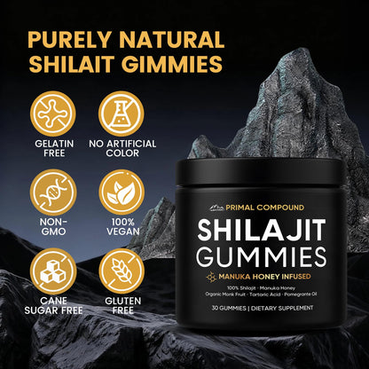 TOGOLIUN Primal Compound Shilajit Gummies for Men,with Manuka Honey, Organic Monk Fruit & Fulvic Acid, Shilajit Gummies Energy Supplements, 30 Gummies TOGOLIUNBuy Supplements Australia