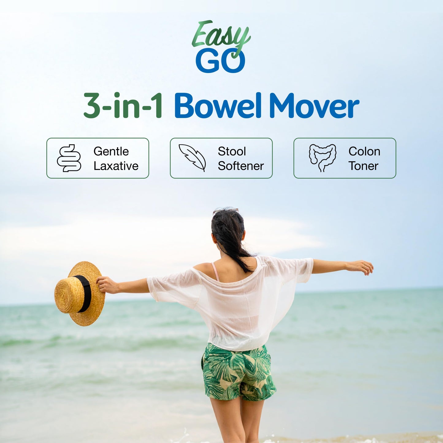 Simply Herbs Easy Go Bowel Mover - Adult Cleansing Supplement for Colon Health Support - Bowel Movement Aid - Stool Softener - Daily-Use Laxative - Plant-Based Ingredients - Vegan - 50 Count Dr. Schulze'sBuy Supplements Australia