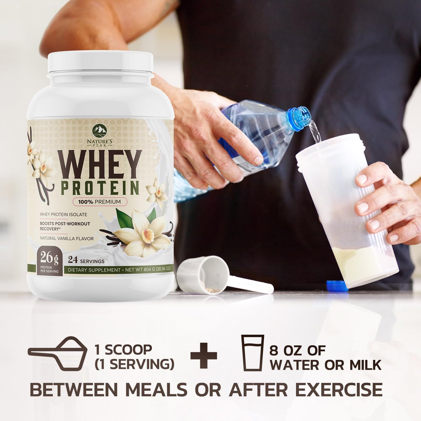 Nature's Protein Powder, 100% Whey Protein Powder Isolate, Immune Support, BCAAs Nature's PeakBuy Supplements Australia