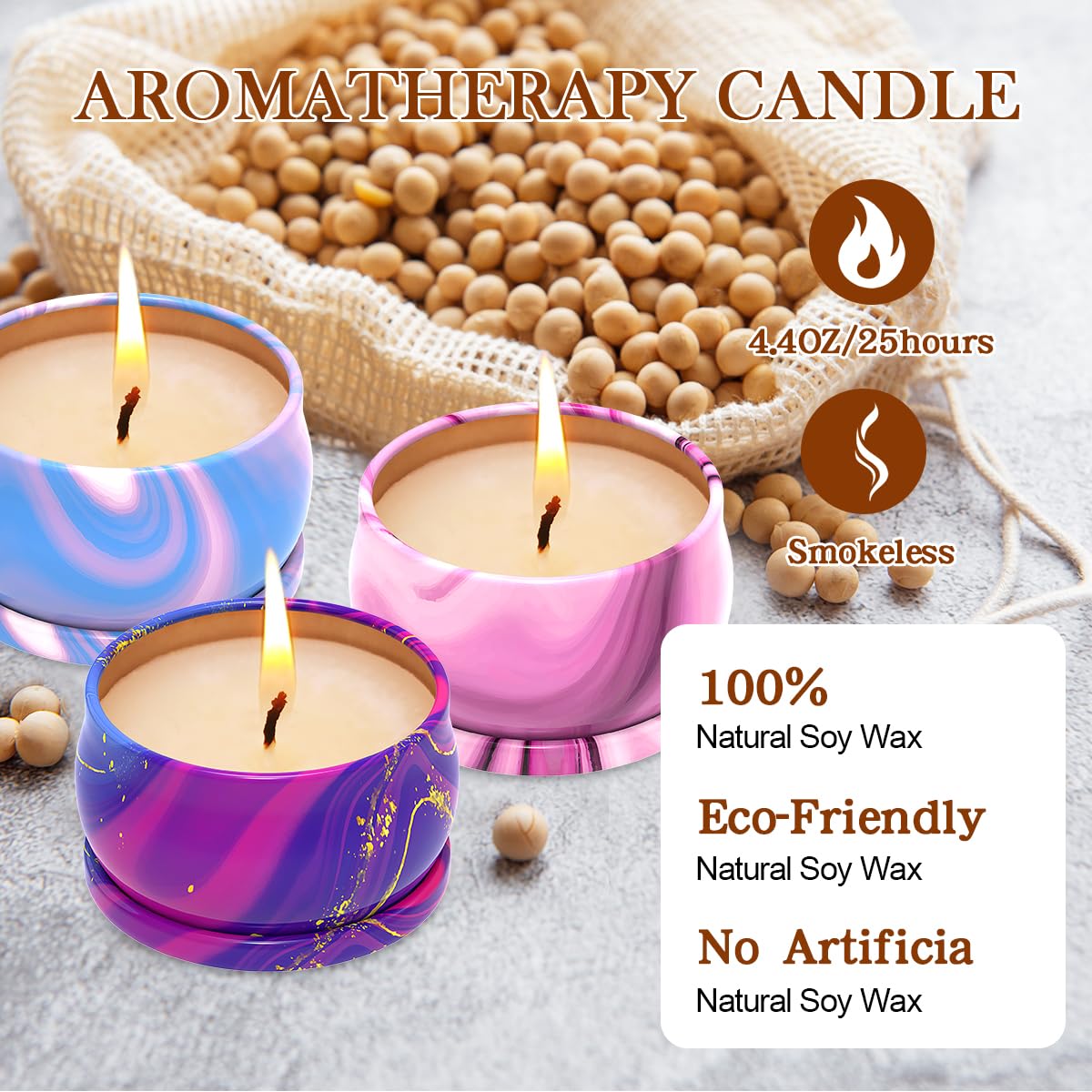 Scented Candles Set of 3, Aromatherapy Candle Set, Home Scented Candles for Winter, Holiday WeimingteBuy Supplements Australia