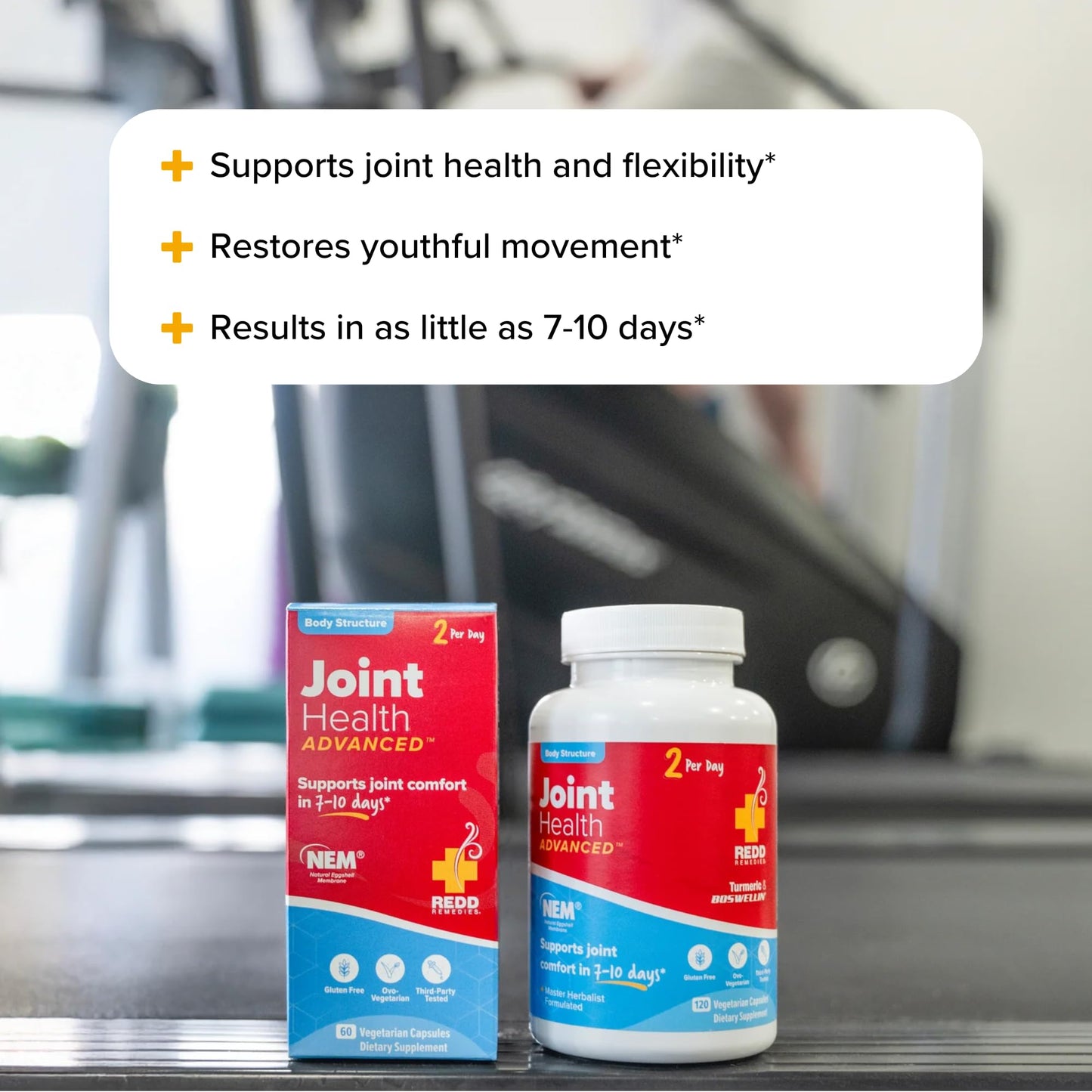 Redd Remedies, Joint Health Advanced, Helps Strengthen Connective Tissue and Cartilage, Fast-Acting Comfort with Boswellia Serrata and Turmeric, 60 Vegetarian Capsules Redd RemediesBuy Supplements Australia