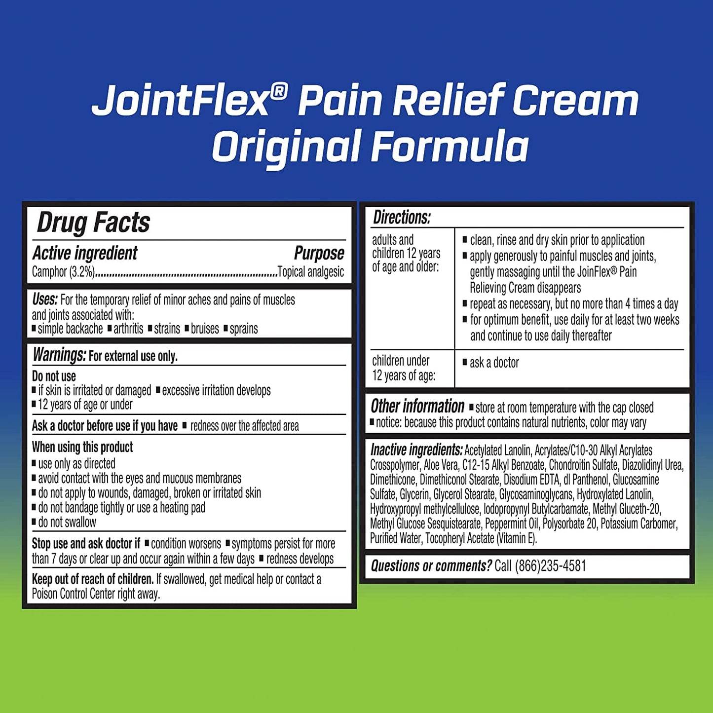 JointFlex Arthritis Pain Relief Cream, 4 oz Per Tube (10 Pack) JointFlexBuy Supplements Australia