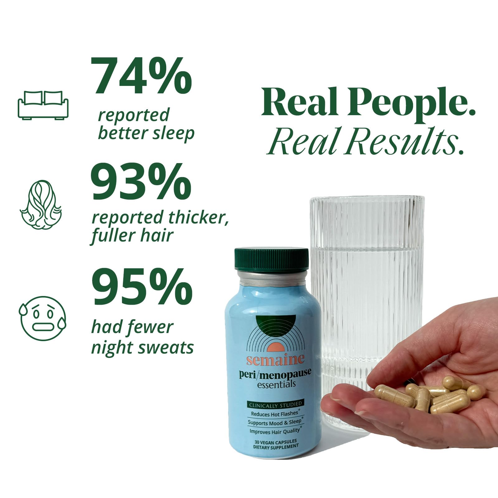 Advanced Menopause Relief Supplement for Women - Promotes Mood, Reduces Hot Flashes SemaineBuy Supplements Australia