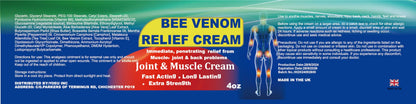 DUBOONAIO Bee Venom Joint Muscle Bone Cream, High Strength Fast Acting, Help for Back, Neck, Hand, Feet, Knee, Muscle, Shoulder, Wrist, Elbow, Hip, Nerve, Ankle, Foot Discomfort DUBOONAIOBuy Supplements Australia
