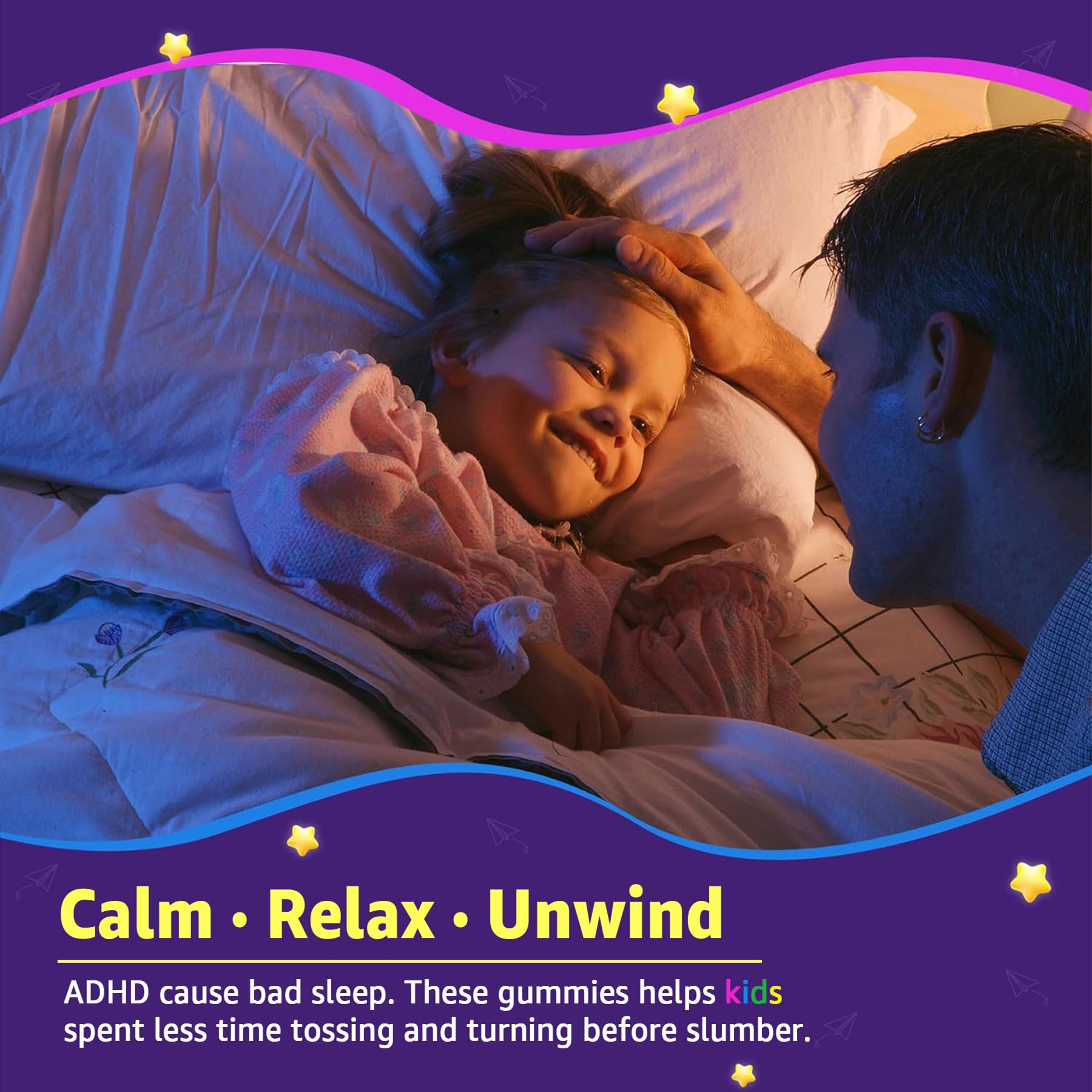 LILICARE Kids Sleep Gummies - Magnesium Glycinate Gummies, Melatonin Free Sleep Aid | Magnesium, Calcium, D3, B6, L Theanine | Kid Melatonin Alternative for Restful Sleep (Pack of 2) LILICAREBuy Supplements Australia