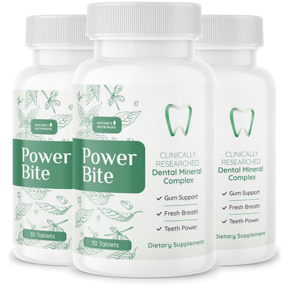 Power Bite Tablets – Mineral Complex with Calcium, Xylitol, Myrrh & Clove Oil – Natural Chewable Formula – Made in USA, Non-GMO, GMP Certified – 30 Tablets – 3 Month Supply Nature’s NutriWaveBuy Supplements Australia