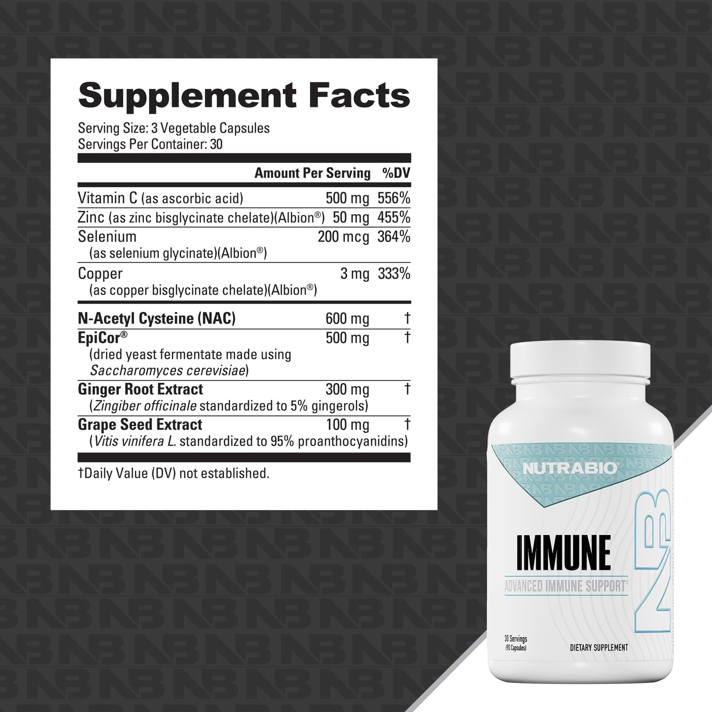 NutraBio Immune Support Supplement with EpiCor - 90 Vegetable Capsules NutraBioBuy Supplements Australia