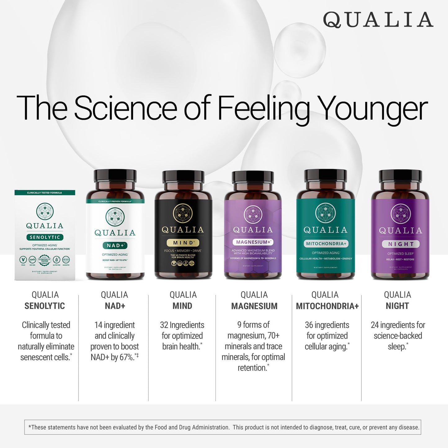 Qualia Mind (Caffeine Free) | The Ultimate Blend for Brain Health* | Doctor-Formulated Nootropic to Fuel Focus & Concentration* | Supports Long Term Brain Health| Maintain Drive & Productivity QUALIA LIFE SCIENCESBuy Supplements Australia