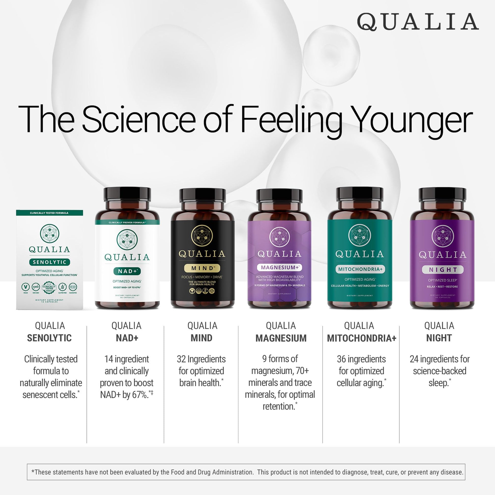 Qualia Mind (Caffeine Free) | The Ultimate Blend for Brain Health* | Doctor-Formulated Nootropic to Fuel Focus & Concentration* | Supports Long Term Brain Health| Maintain Drive & Productivity QUALIA LIFE SCIENCESBuy Supplements Australia