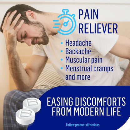 Bufferin Aspirin 325mg, Pain Reliever & Fever Reducer, with 3 Buffering Agents Relieves 7 Types of Pain: Headaches, Back Ache, Arthritis, Muscle Aches & More, for Adults, 130 Coated Tablets, 2-Pack BufferinBuy Supplements Australia