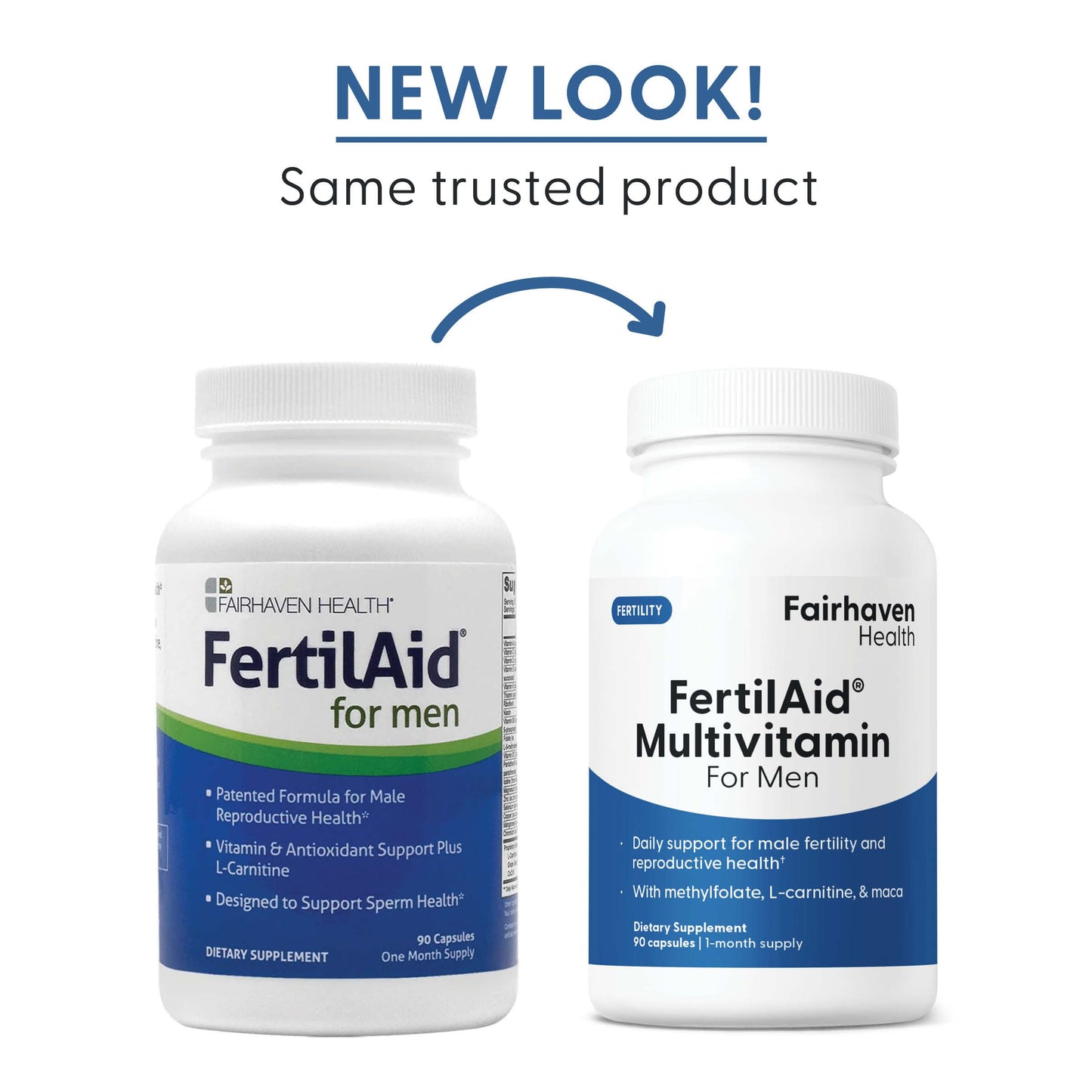 Fairhaven Health FertilAid for Men | Male Fertility Supplement for Count and Motility | Pre-Conception Support with L-Carnitine, CoQ10