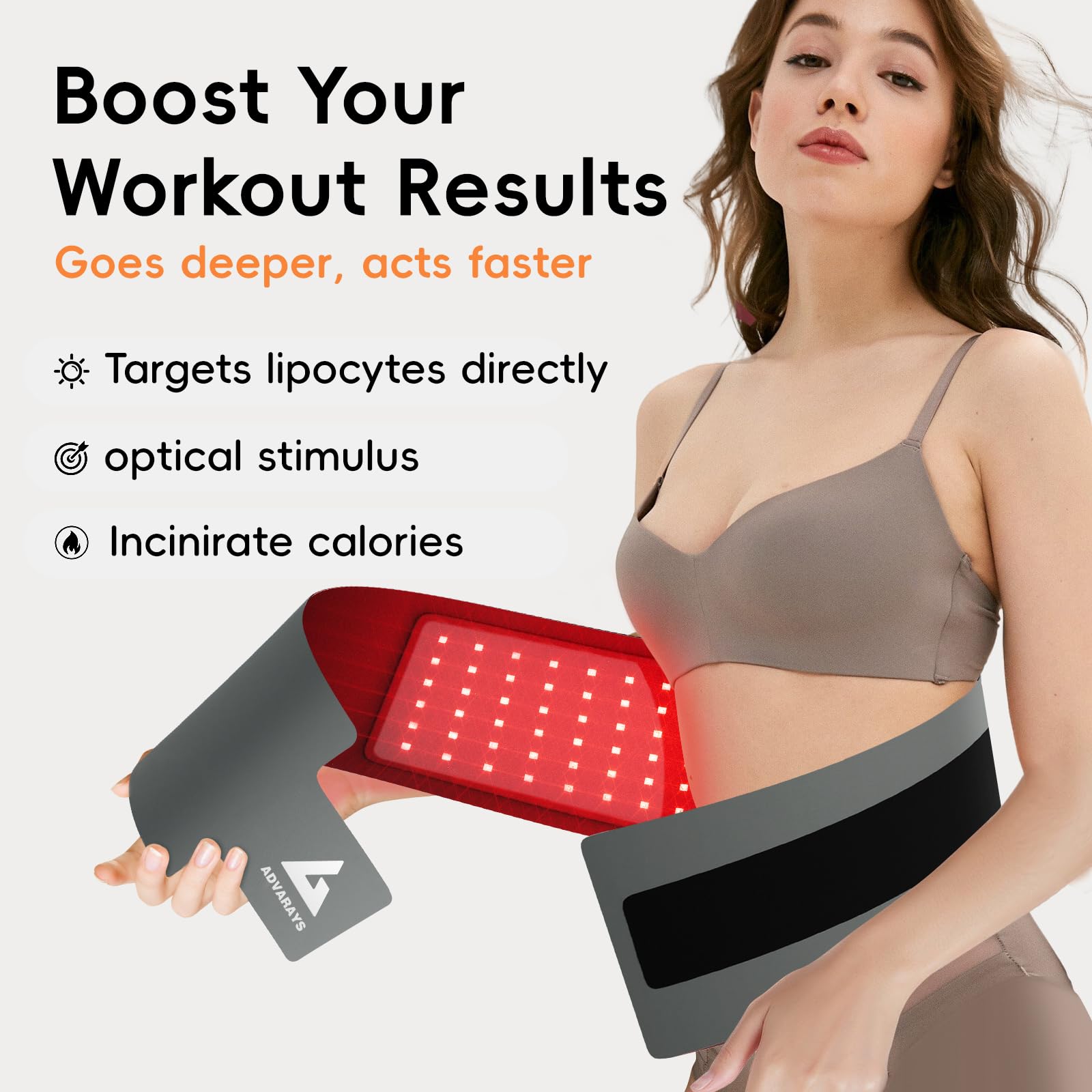 Red Light Therapy Infrared Belt: Pain Relief Body Pad 100 LEDs Red Light Therapy Belt ADVARAYSBuy Supplements Australia
