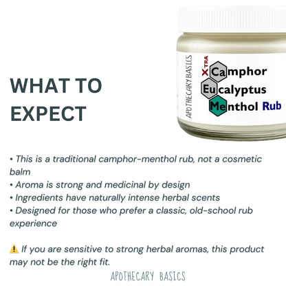 Camphor+Eucalyptus+Menthol Xtra Rub – Handmade with Menthol, Camphor & Eucalyptus – Soothing & Refreshing – 2.5 fl oz IEG StoreBuy Supplements Australia