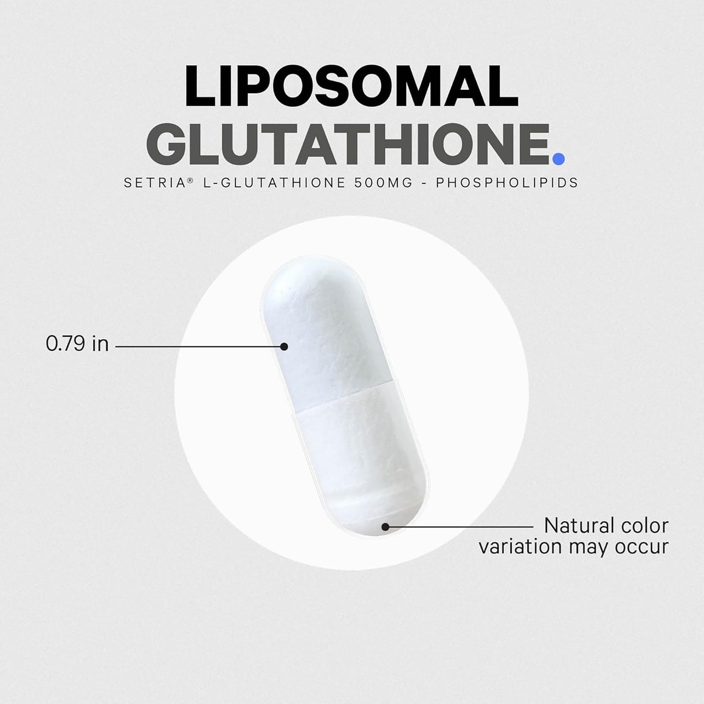 Codeage Liposomal Glutathione Supplement - Pure Reduced Setria L-Glutathione, Liposomal Delivery, Phospholipid Complex - Encapsulated Glutathione Powder Pills