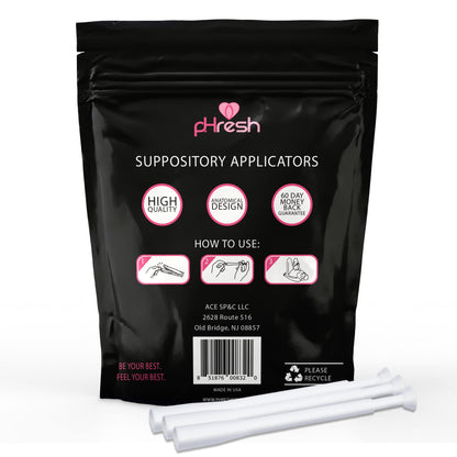 ACE NUTRITION pHresh Vaginal Suppository Applicators – Pack of 30 Individually Wrapped Disposable ACE NUTRITIONBuy Supplements Australia