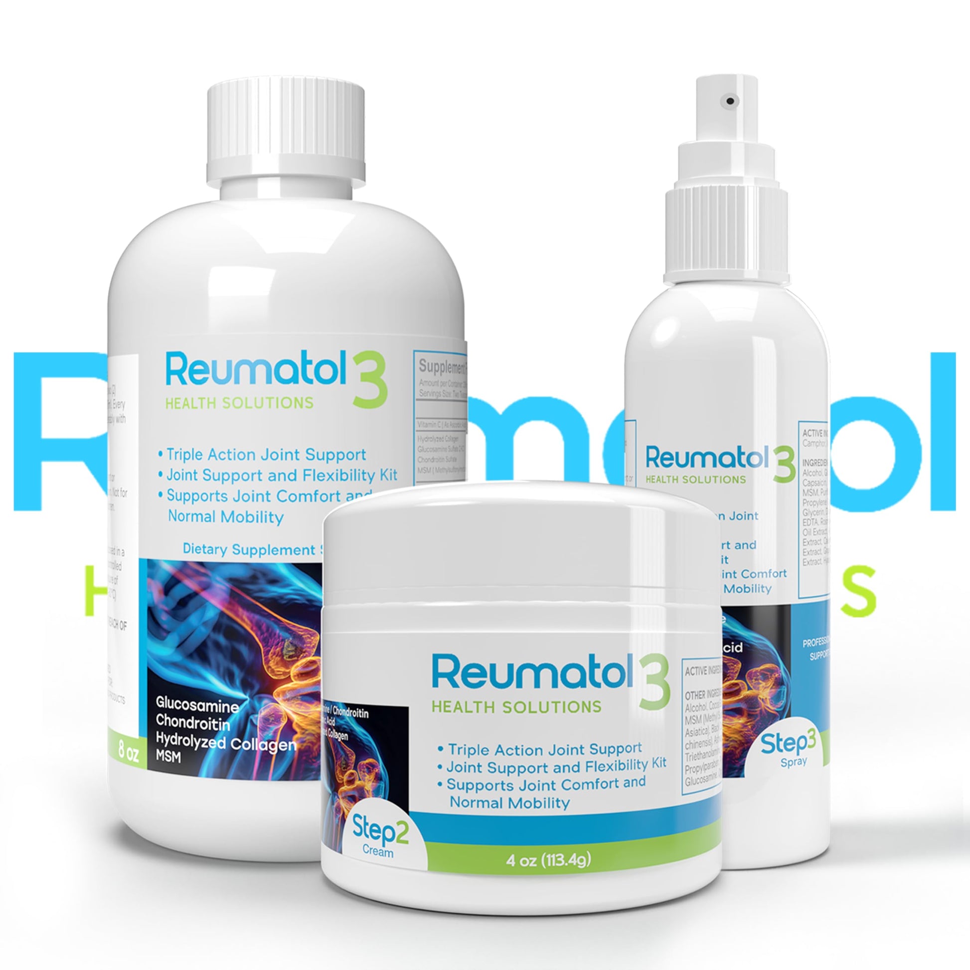 Reumatol 3 Kit – Natural Joint Support Formula for Comfort and Mobility | Helps Ease Stiffness & Promotes Flexible Joints | Herbal Blend for Daily Wellness Reumatol Health SolutionsBuy Supplements Australia