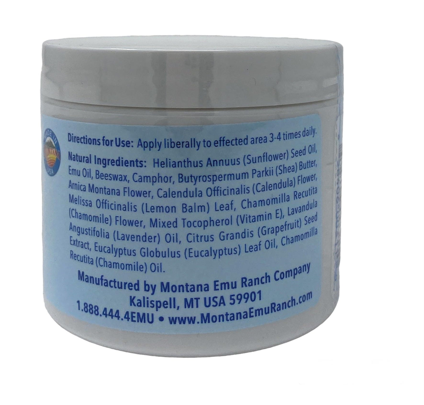 Montana Emu Ranch - EMUplus Deep Rub with Camphor and Arnica 4 Ounce - Made with Pure Emu Oil Montana Emu RanchBuy Supplements Australia