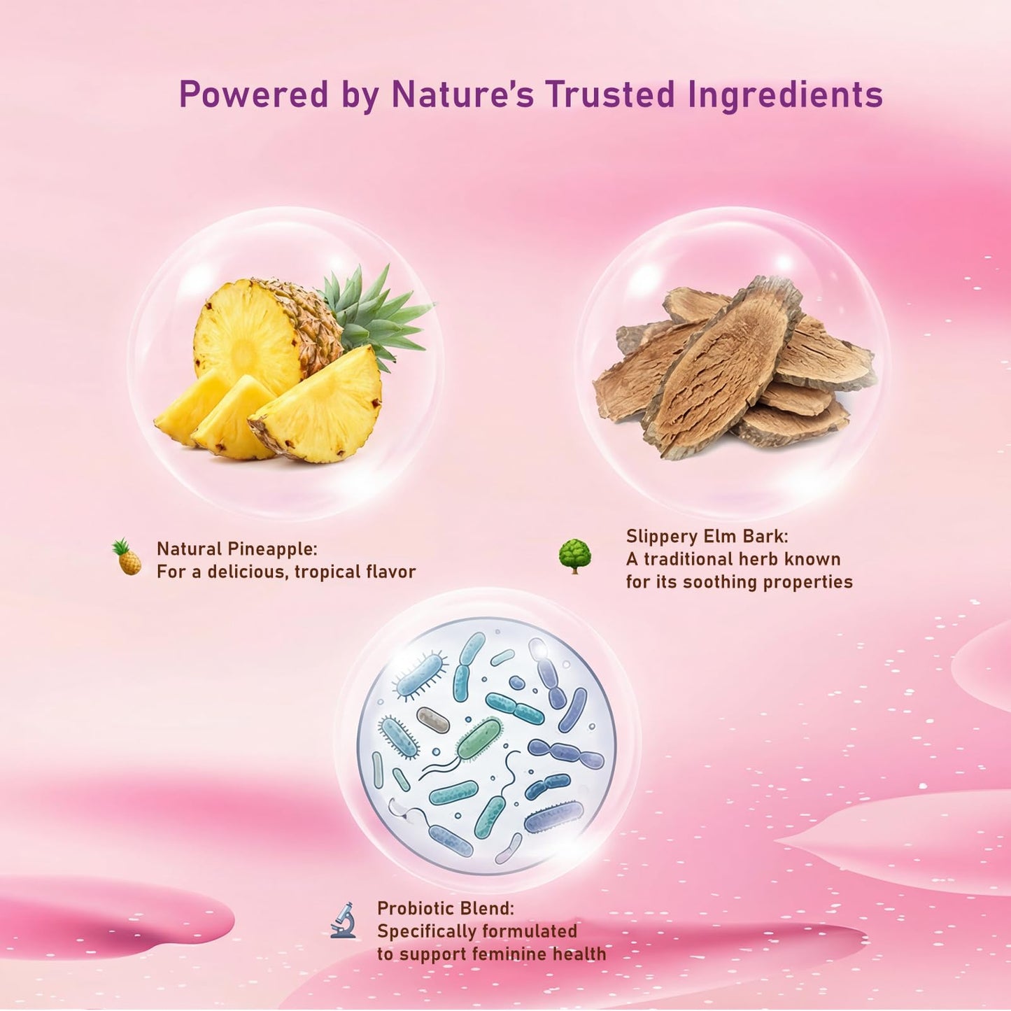 Premium Feminine Balance Gummies for Women - 60 Gummies, Hawaiian Pineapple Flavor - with Probiotics & Vitamin C - Supports Feminine Wellness & Healthy Balance - Gluten Free, Vegan（30 Servings）（Q2） QZQHUABuy Supplements Australia