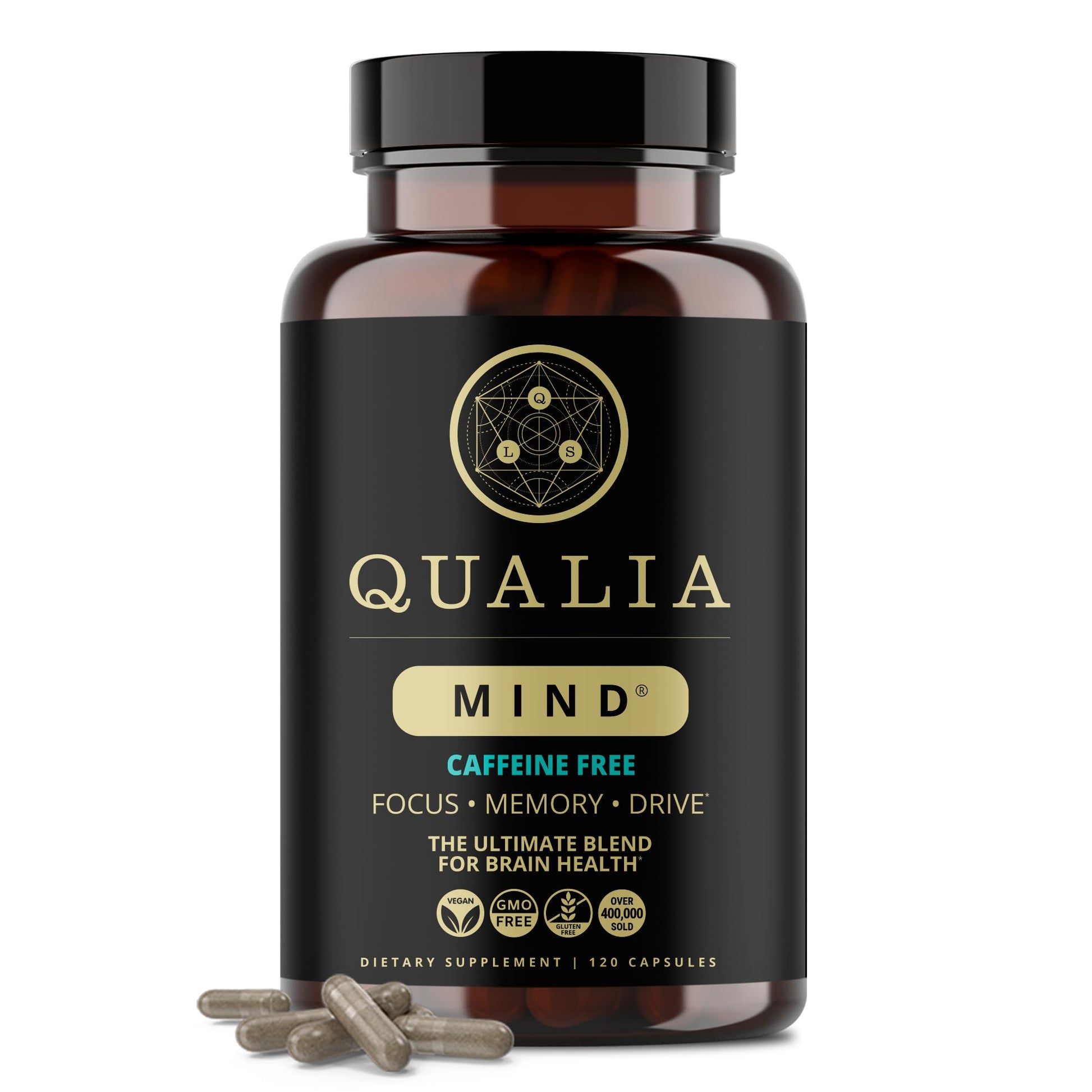 Qualia Mind (Caffeine Free) | The Ultimate Blend for Brain Health* | Doctor-Formulated Nootropic to Fuel Focus & Concentration* | Supports Long Term Brain Health| Maintain Drive & Productivity QUALIA LIFE SCIENCESBuy Supplements Australia