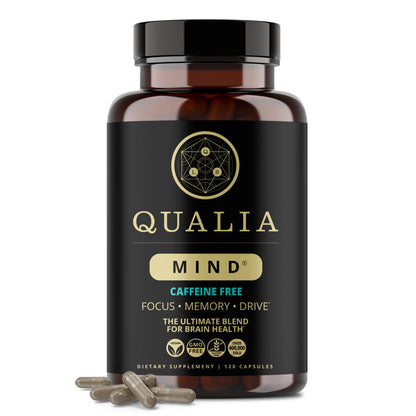 Qualia Mind (Caffeine Free) | The Ultimate Blend for Brain Health* | Doctor-Formulated Nootropic to Fuel Focus & Concentration* | Supports Long Term Brain Health| Maintain Drive & Productivity QUALIA LIFE SCIENCESBuy Supplements Australia