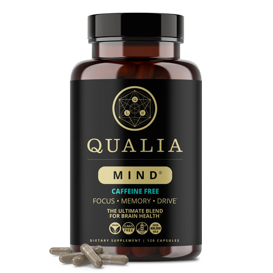 Qualia Mind (Caffeine Free) | The Ultimate Blend for Brain Health* | Doctor-Formulated Nootropic to Fuel Focus & Concentration* | Supports Long Term Brain Health| Maintain Drive & Productivity QUALIA LIFE SCIENCESBuy Supplements Australia