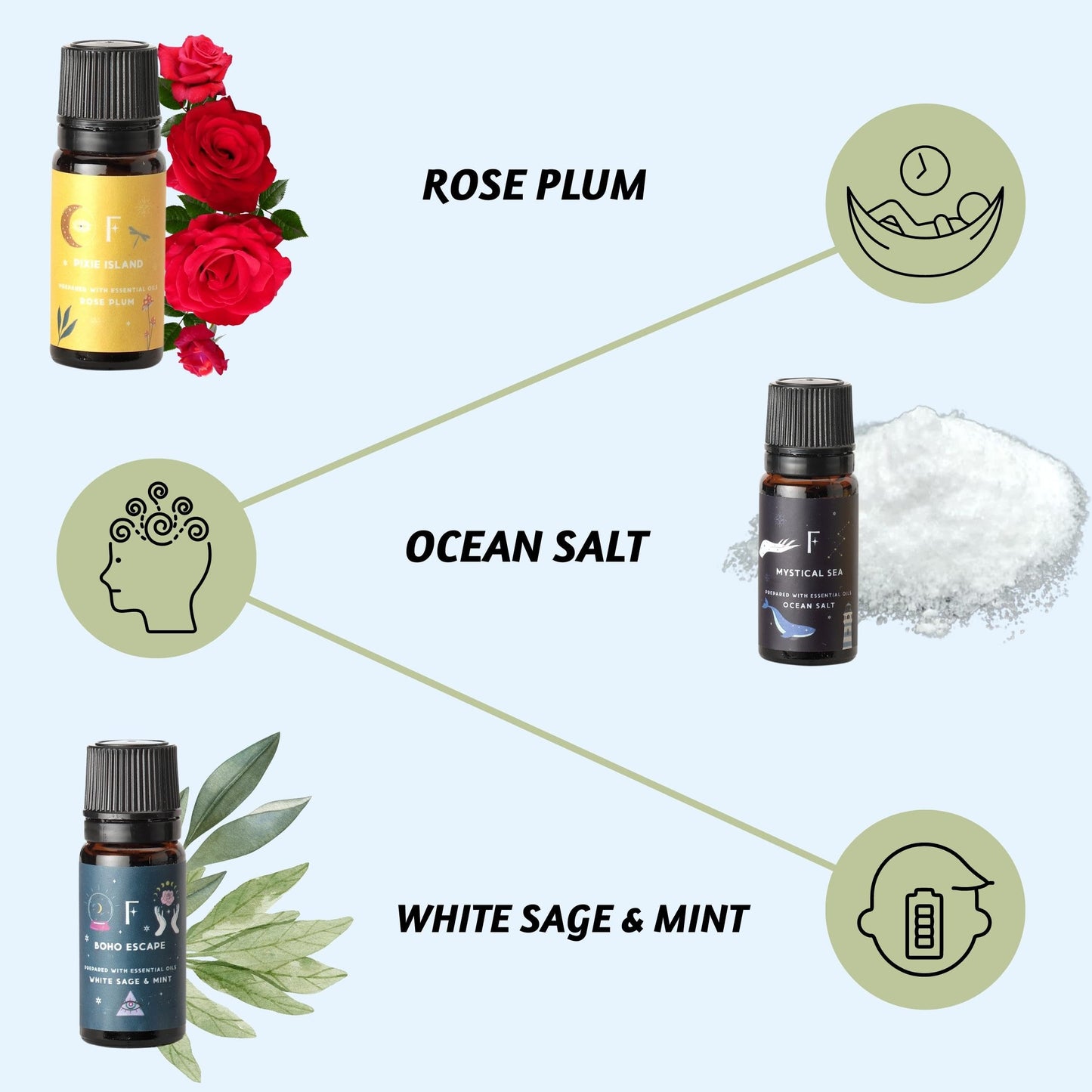 Folkulture Essential Oil Set for Diffuser, Set of 6, Aromatherapy Diffuser Oil Scents for Home FolkultureBuy Supplements Australia