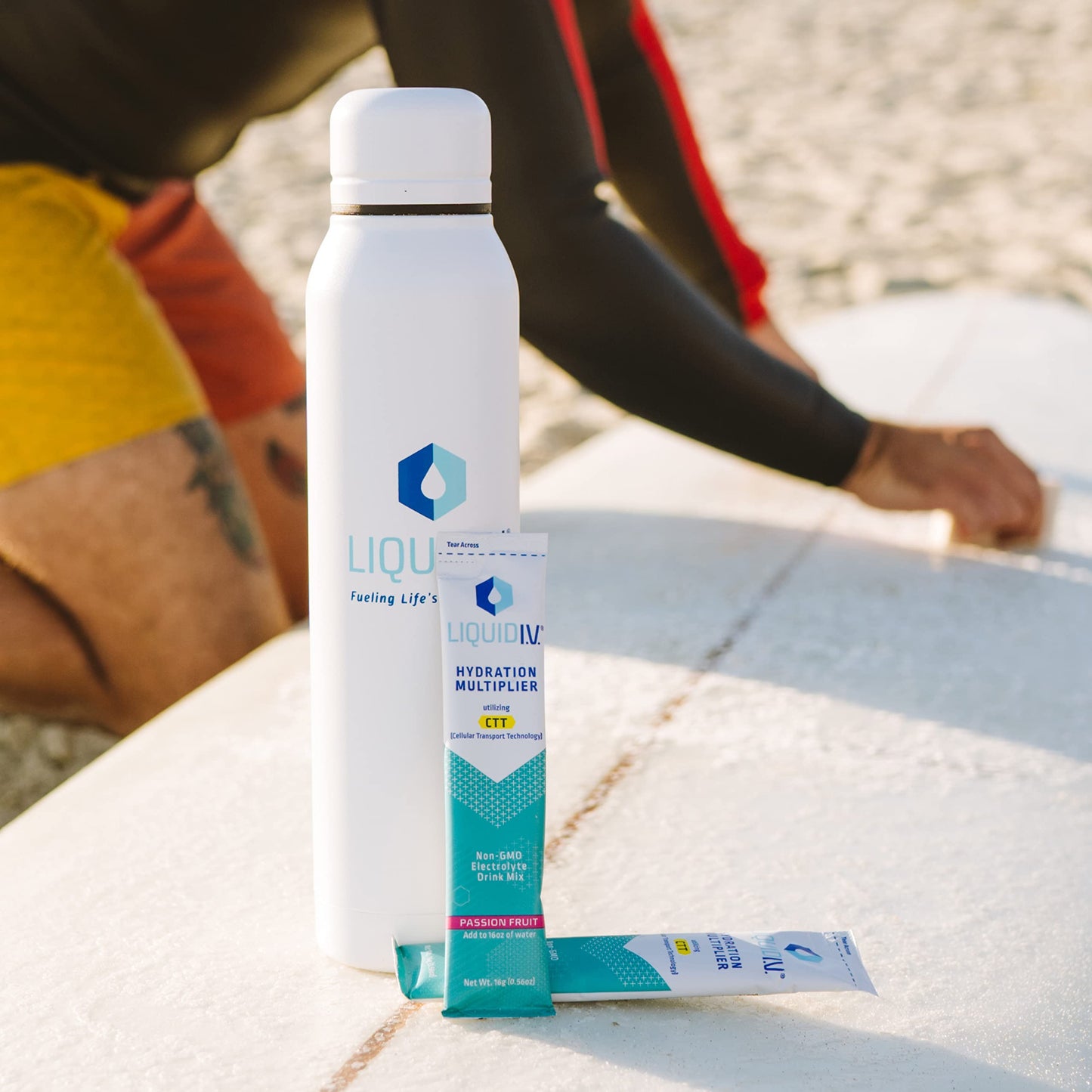 Liquid I.V. Hydration Multiplier - Passion Fruit - Hydration Powder Packets | Electrolyte Liquid I.V.Buy Supplements Australia