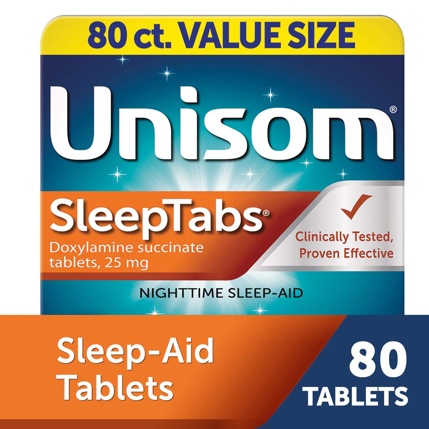 Unisom SleepTabs, Nighttime Sleep-aid, Doxylamine Succinate, 80 Tablets UnisomBuy Supplements Australia