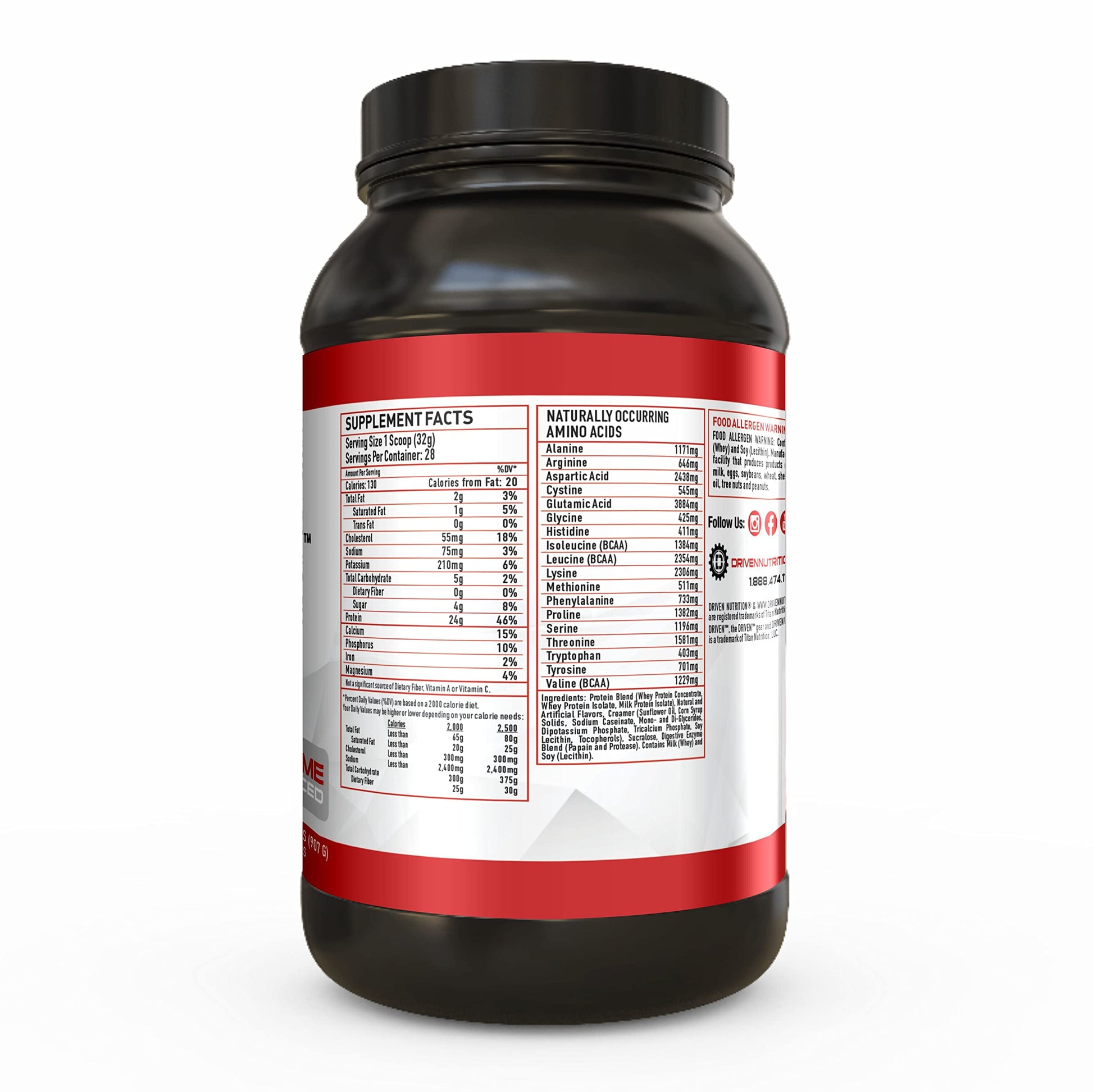 Driven WHEY- Grass Fed Whey Protein Powder: Delicious, Clean Protein Shake Driven NutritionBuy Supplements Australia
