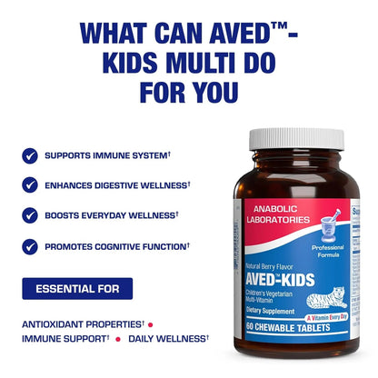 25-in-1 Kids Chewable Multivitamin - Clinically Formulated Kids Multivitamin with Iron Magnesium Vitamins A B Complex C D E Antioxidant Rich Fruit Extracts & More Anabolic LaboratoriesBuy Supplements Australia