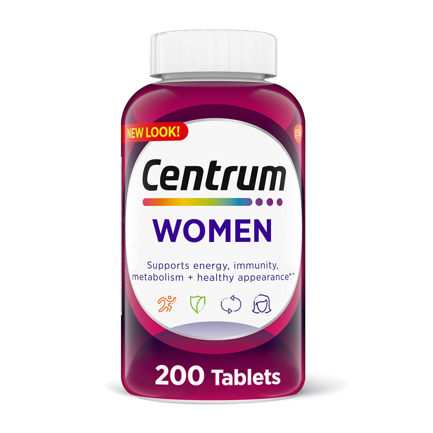 Centrum Multivitamin Tablet for Women, Multivitamin/Multimineral Supplement with Iron, Vitamin D3, B Vitamins and Antioxidant Vitamins C and E CentrumBuy Supplements Australia